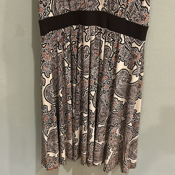 Michael Kors Sleeveless Paisley Dress Women’s Size L/G - Picture 4 of 11